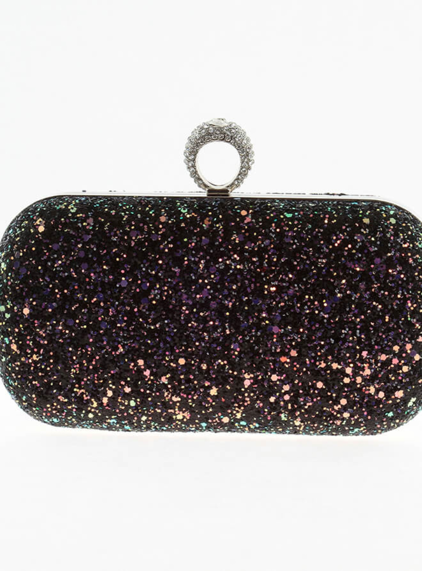 (美品)グリッター⭐︎Glitter⭐︎レザーバッグ⭐︎入手困難品 2WAYキラキラグリッターコンパクトクラッチバッグ｜結婚式