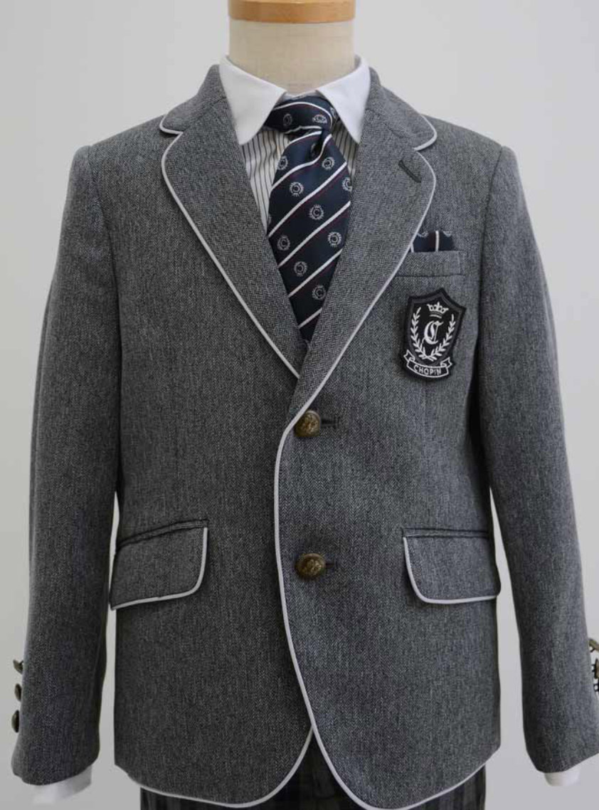 パイピングジャケット格子パンツスーツセット｜結婚式パーティの