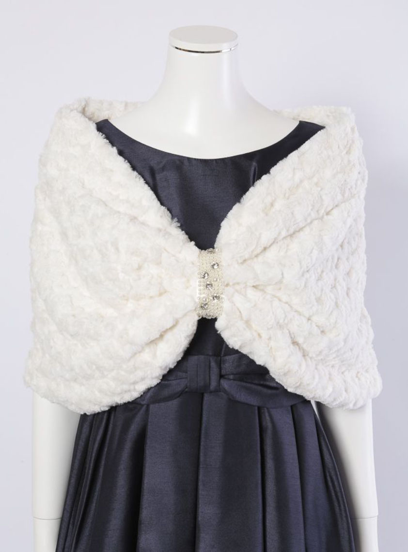 lea clement フランス製 リバーシブル ファースヌード フェイクファースヌード｜結婚式パーティのレンタルドレス・スーツは