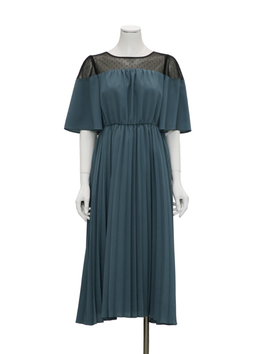 【美品】アサクラ　デコルテシアー切替レースワンピース　雑誌掲載　結婚式 美品】アサクラ デコルテシアー切替レースワンピース 雑誌掲載