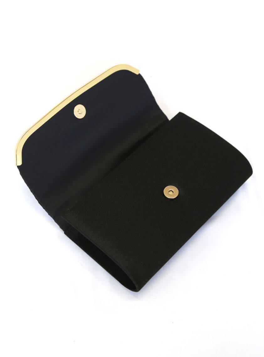 ミルキーさま専用　プラダ　シルクサテンクラッチバッグ セール】【BONLECILLnoir】2wayサテンプリーツクラッチバッグ