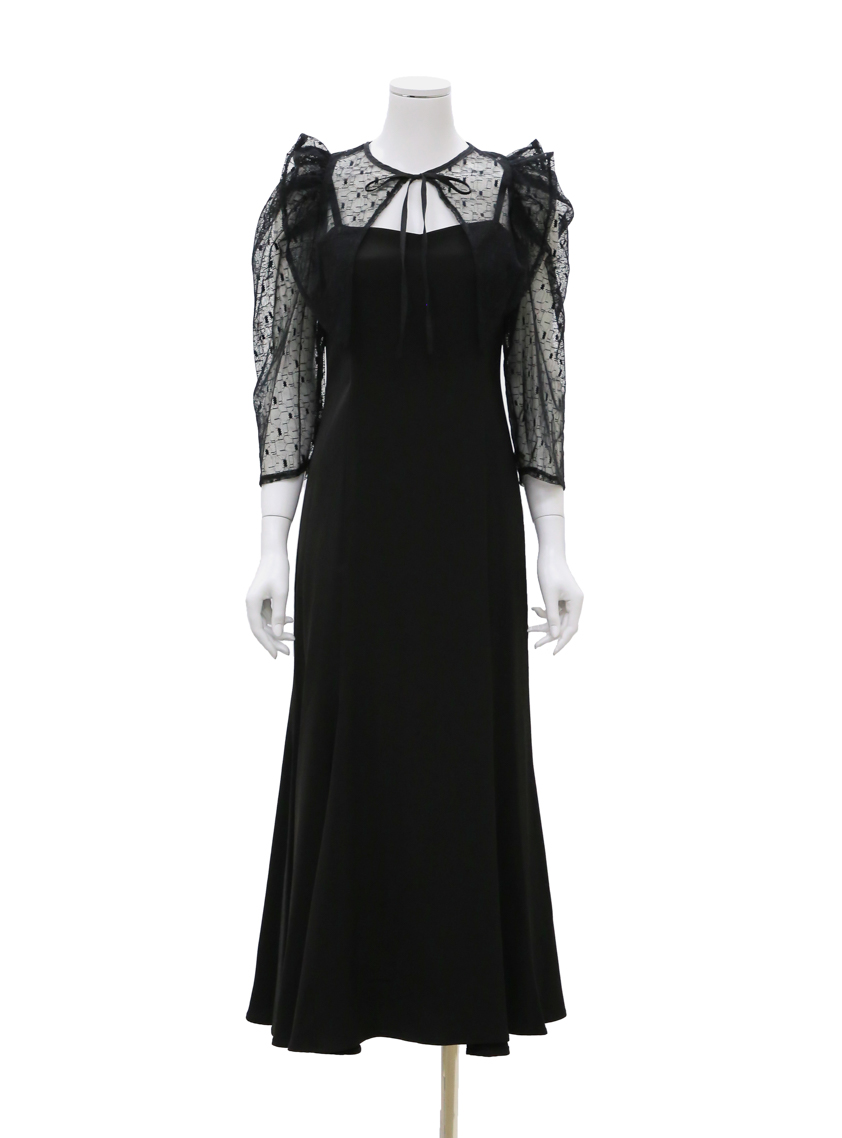 ジオメトリックボレロ2wayワンピース｜結婚式パーティのレンタルドレス