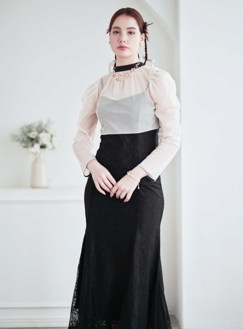 ルルティオリジナル】ヴィンテージレース2wayワンピース｜結婚式