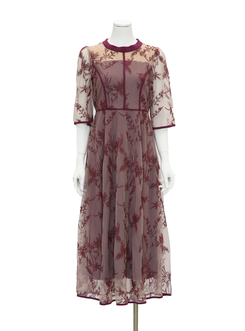 ルルティオリジナル】エンブロイダリーワンピース｜結婚式パーティの