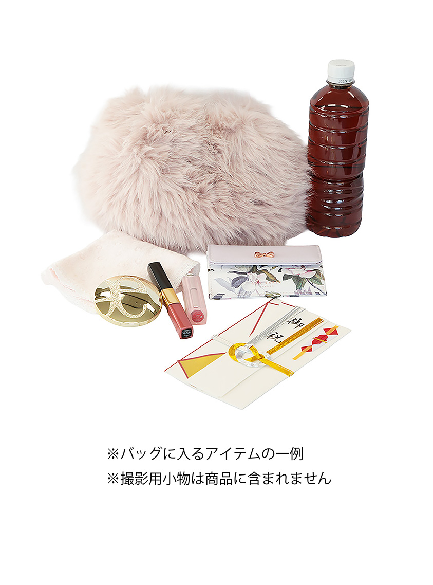 【yukinko】CELFORD/ フェイクファーハンドルラウンドバッグ CELFORD】フェイクファーメタルハンドルラウンドバッグ｜結婚式