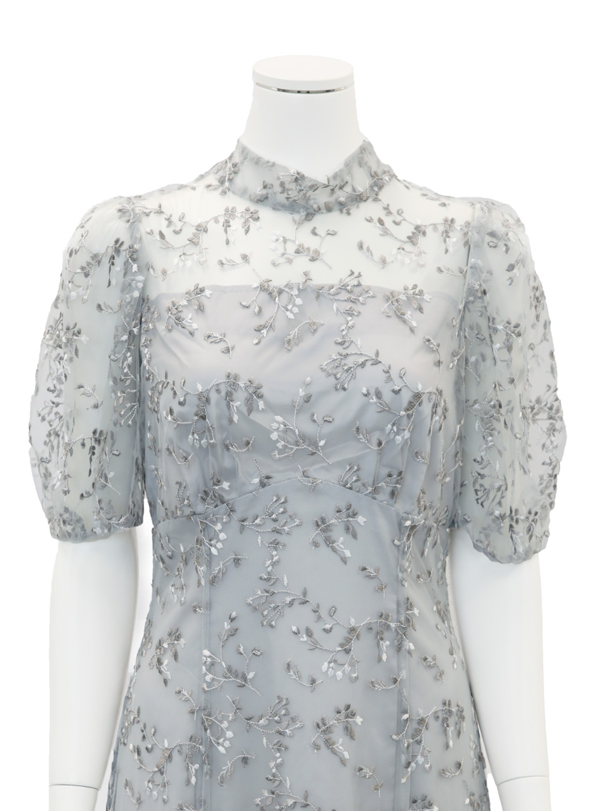 CELFORD】バックリボンスモールフラワーワンピース｜結婚式パーティの