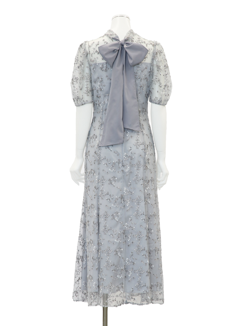 CELFORD】バックリボンスモールフラワーワンピース｜結婚式パーティの