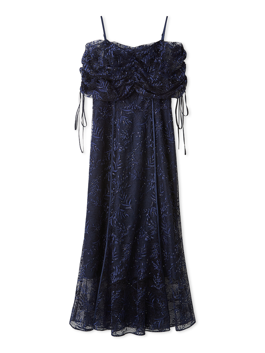 FRAY.ID グリッターシークインドレス　ブラック FRAY I.D フレイアイディー パイピングレースドレス ブラック/S