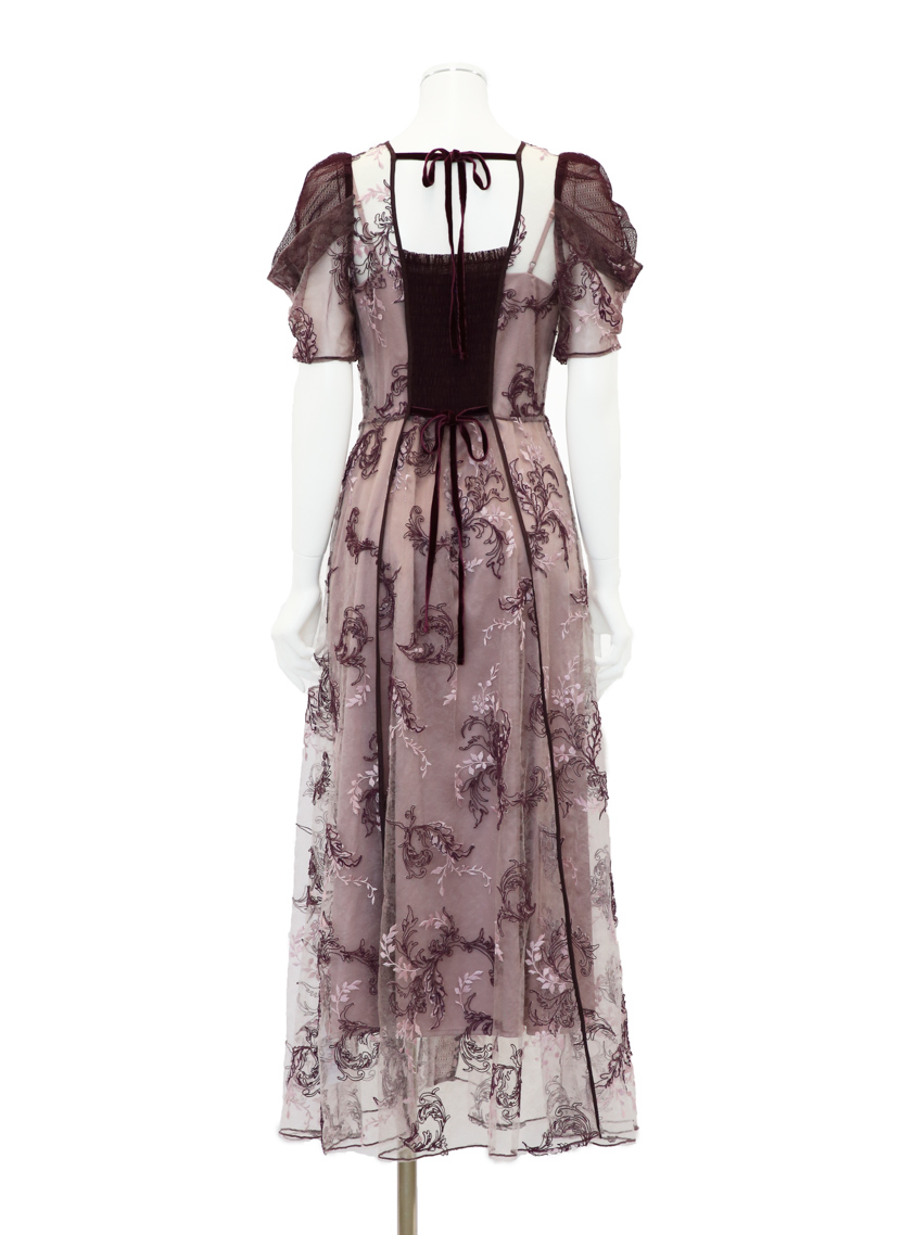 FRAY.ID】コードフラワーレースワンピース｜結婚式パーティの