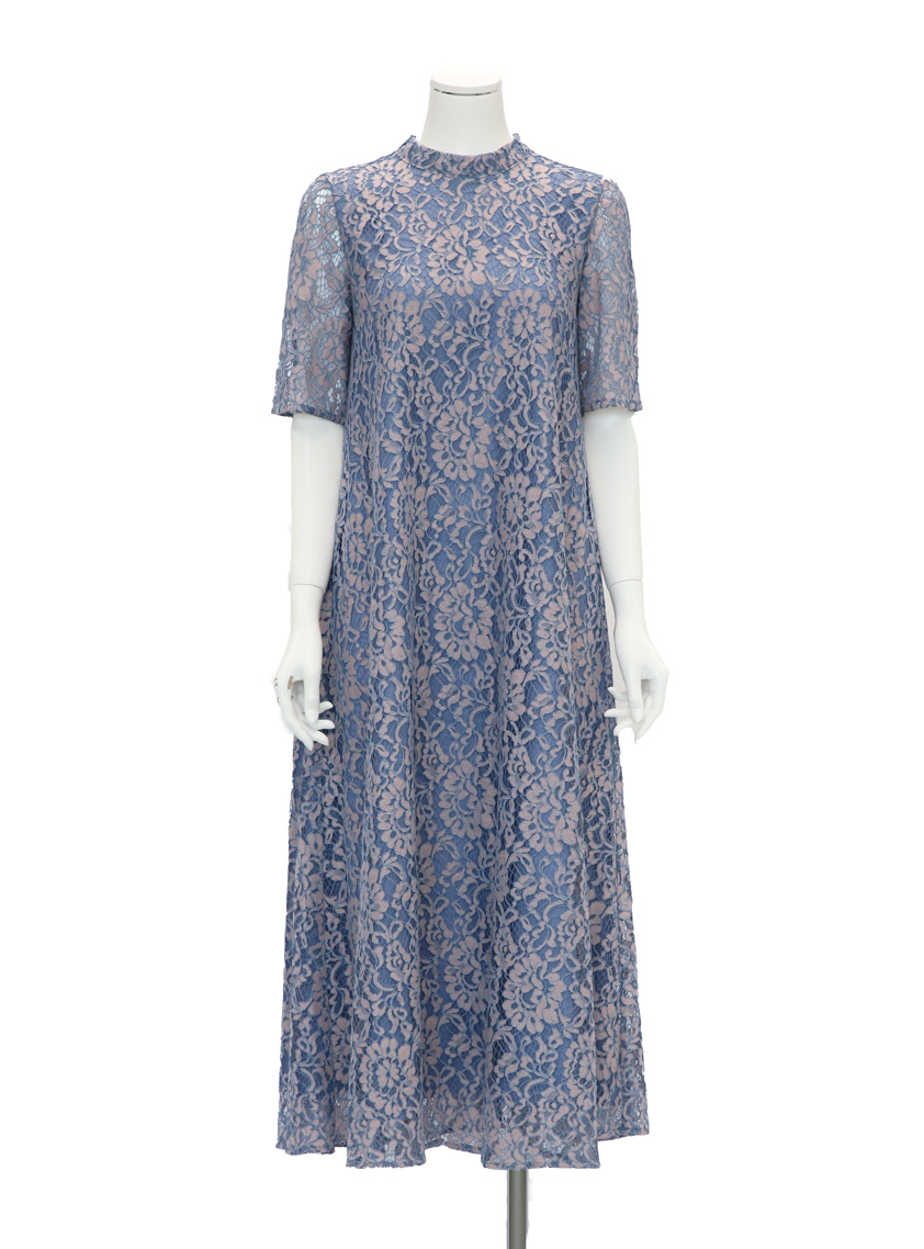 kaene】パイピングレースAラインドレス｜結婚式パーティのレンタル