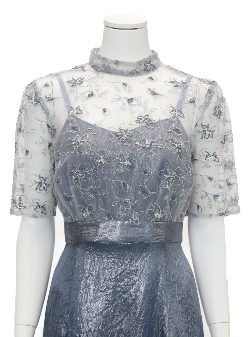 kaene】エンブロイダリーレースブラウスセット｜結婚式パーティの