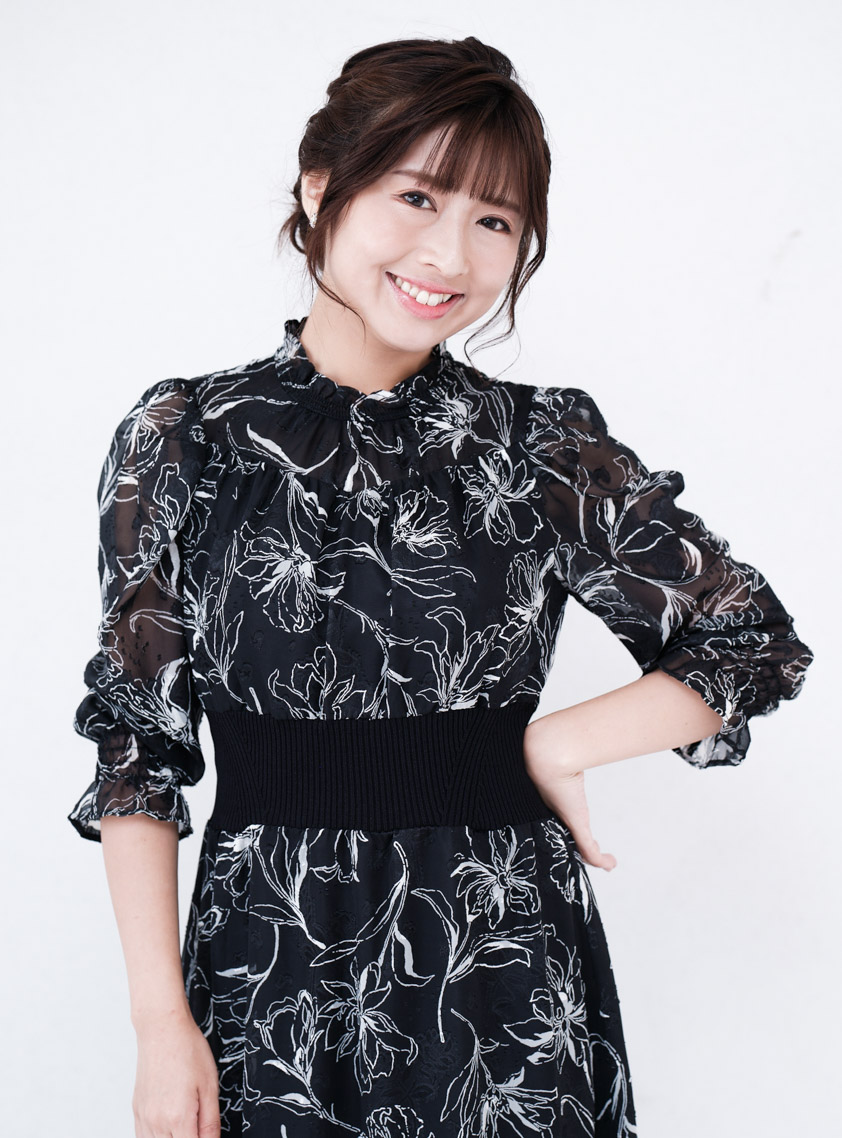 長袖花柄シフォンフリルワンピース｜結婚式パーティのレンタルドレス