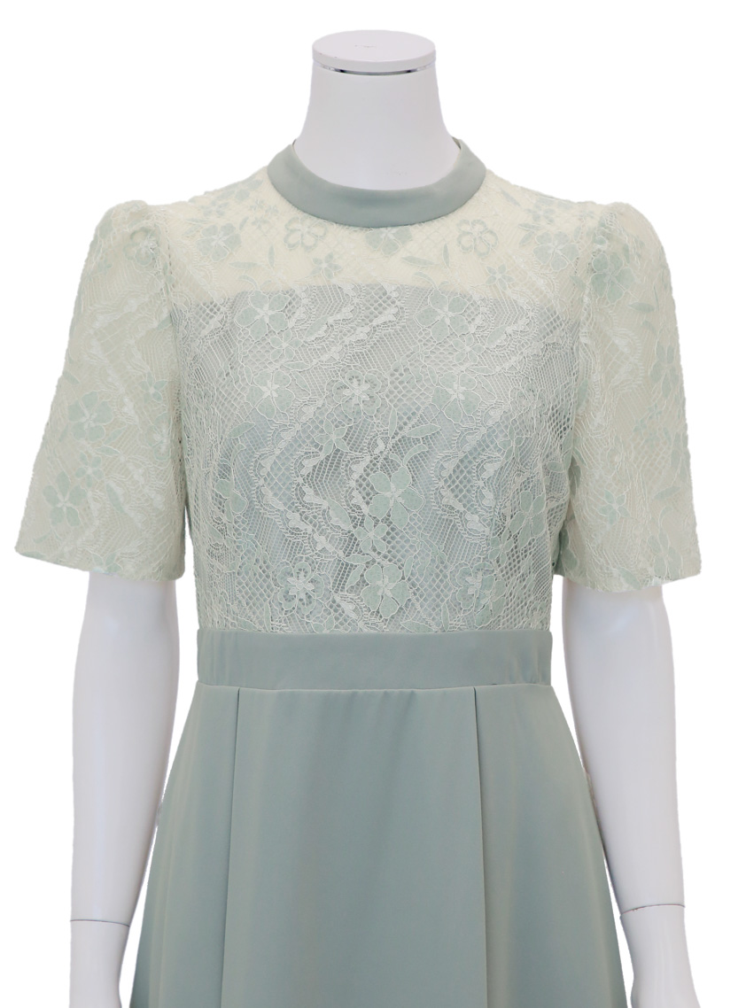 未使用級♡ ルイヴィトン シルク切替 レース 花柄 半袖 ワンピース 腰紐 M 未使用級♡ ルイヴィトン シルク切替 レース 花柄 半袖 ワンピース 腰紐 M