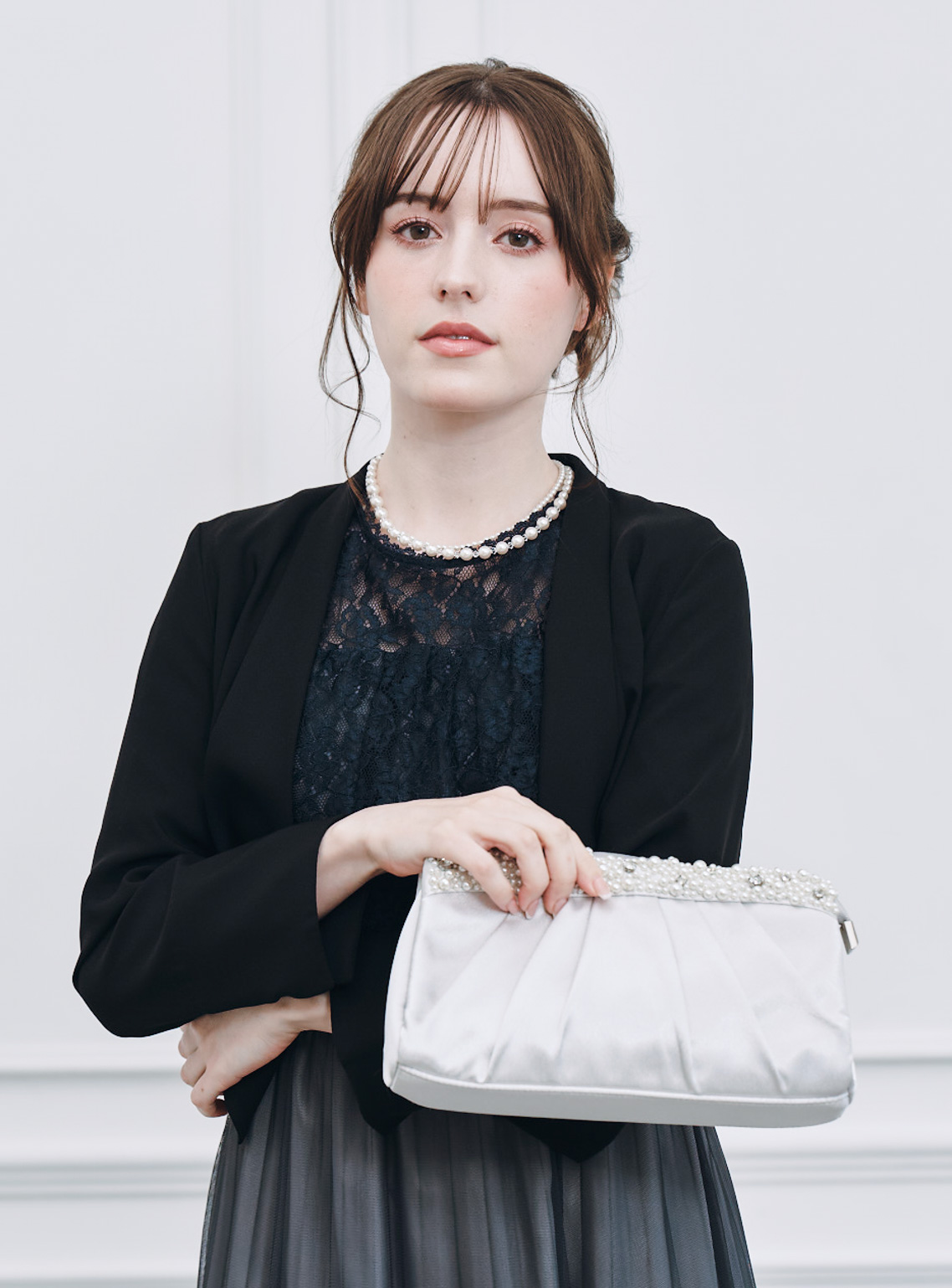 ★限定値下★トレフルプラスワン　スカラップ　ジレ　ブラウス　ワンピース　美品 スカラップベスト | Outer | | TREFLE＋1（トレフルプラスワン）