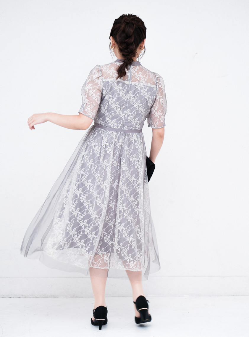 ［お得］　留袖リメイク、ボレロ付きワンピース❣️ 三越誂製　一部刺繍 留袖ドレス ボレロ7分袖付き 着物リメイクワンピース 金彩