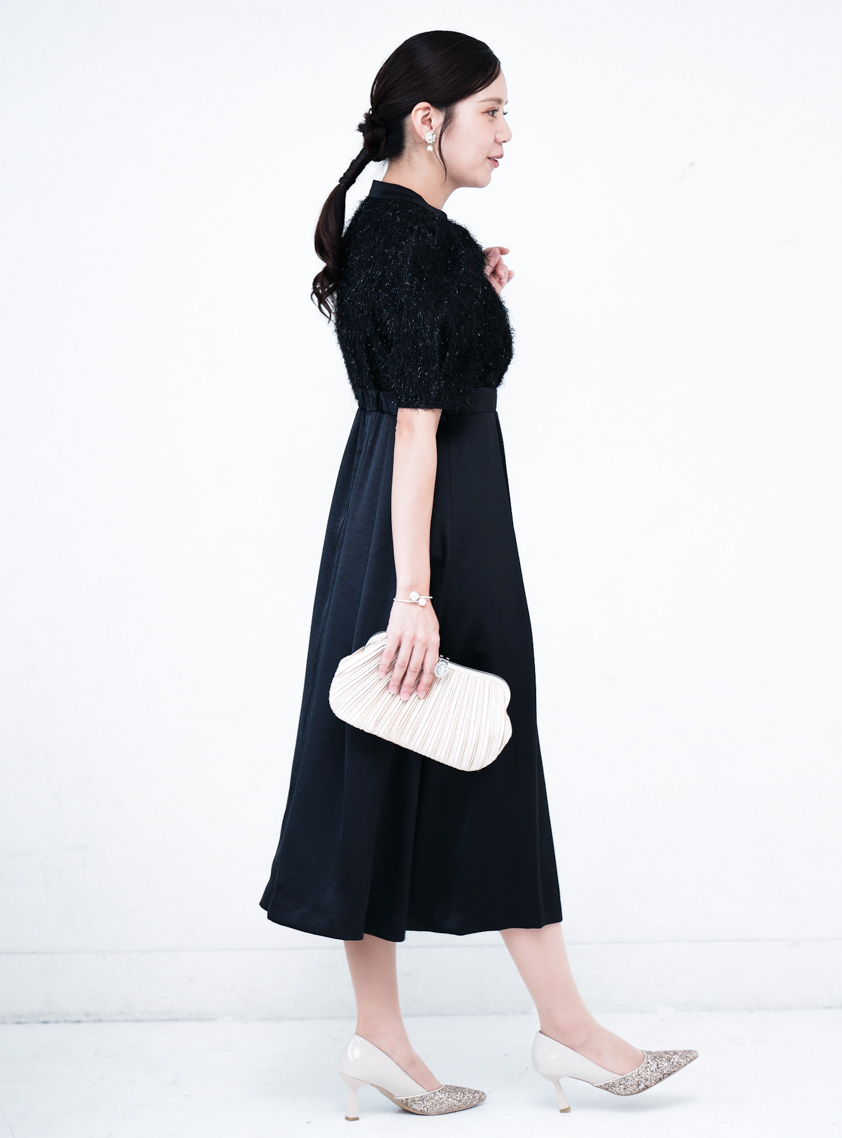 【LULU】ヌキテパ　モダールサテン　ワンピース NE QUITTEZ PAS!（ヌキテパ）の「【ne Quittez pas / ヌキテパ