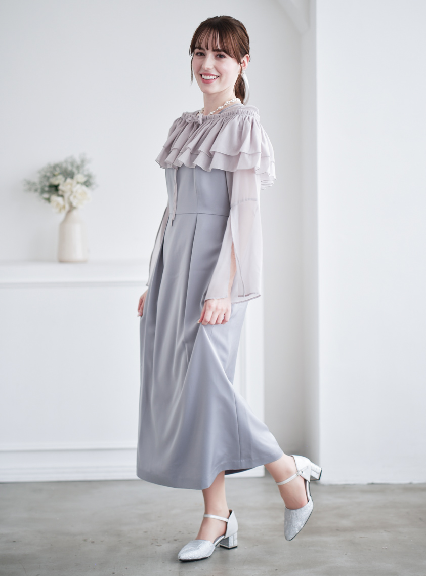 マルチウェイIラインワンピース｜結婚式パーティのレンタルドレス