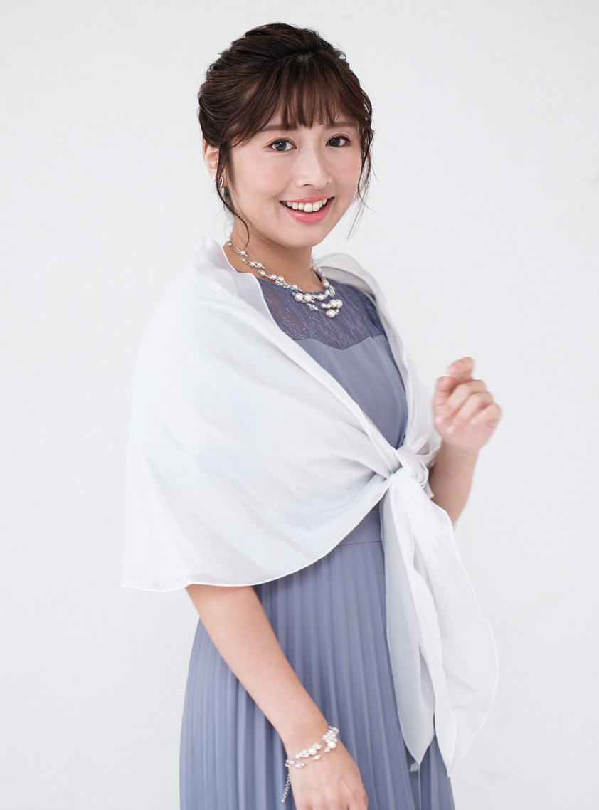 袖付きシフォンショール｜結婚式パーティのレンタルドレス