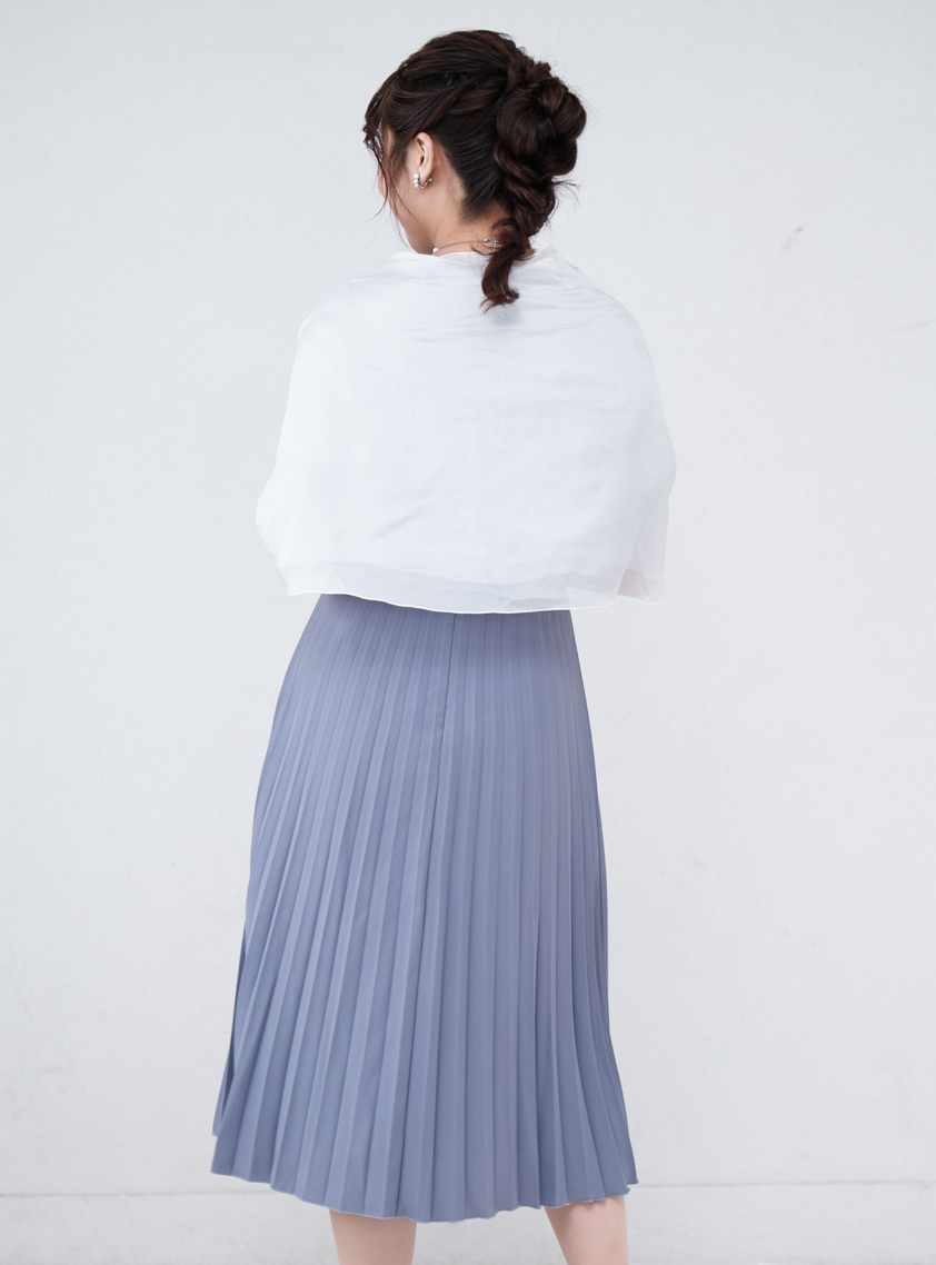 袖付きシフォンショール｜結婚式パーティのレンタルドレス